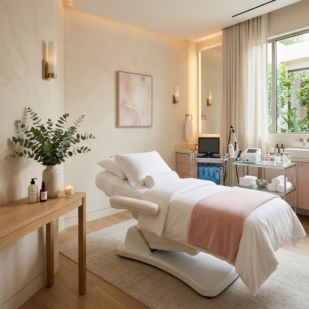 Clinical luxury treatment suite